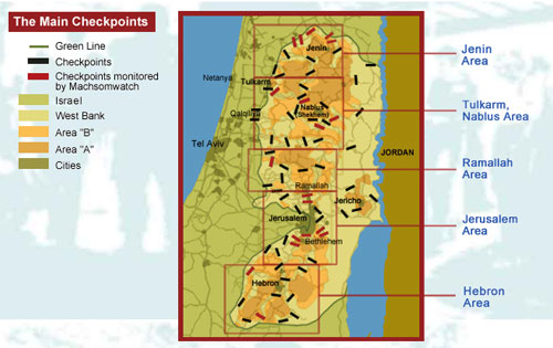 palestine checkpoints